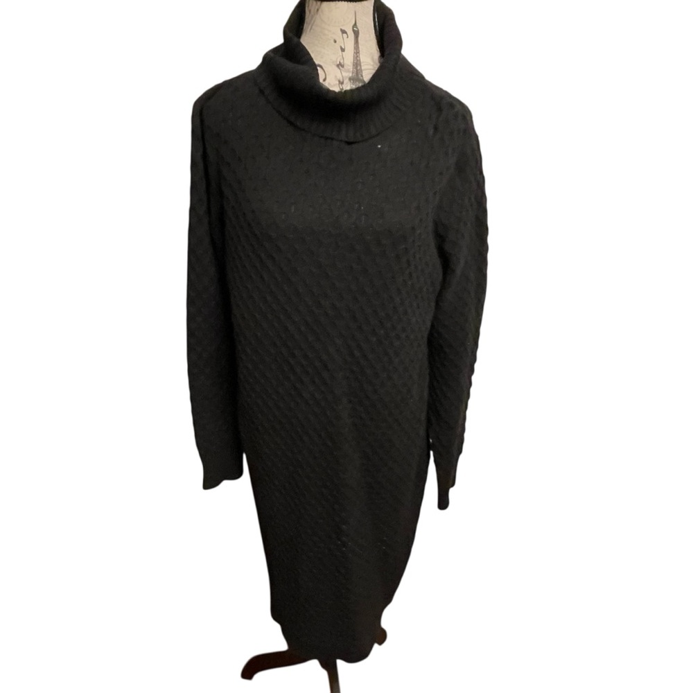 Eloquii Charcoal Cowl Neck Sweater Dress